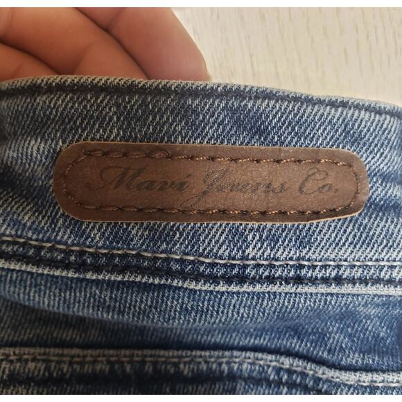 Mavi Adriana distressed mid rise skinny ankle jean raw hem size 25 - Picture 14 of 16